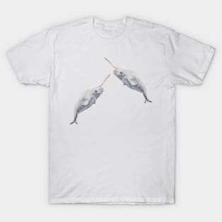 Baby Watercolor Narwhal T-Shirt